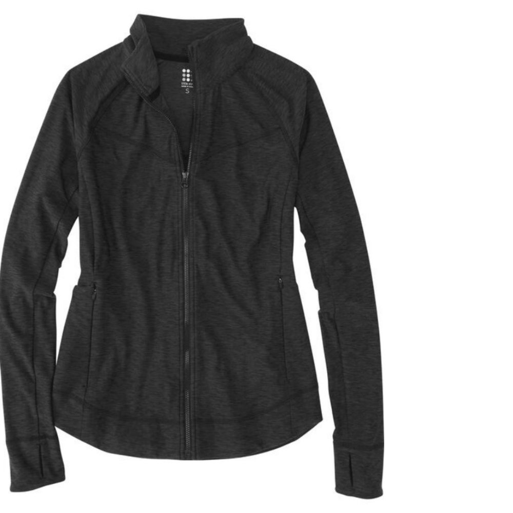 Title Nine Vitality Jacket -Dark Heather Grey/Black - Size L (12-14)